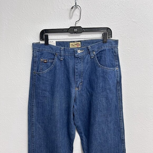 Wrangler 20X Jeans Mens 33X36 Med Blue Relaxed Straight Leg Style 23 Denim Jeans - Picture 2 of 12